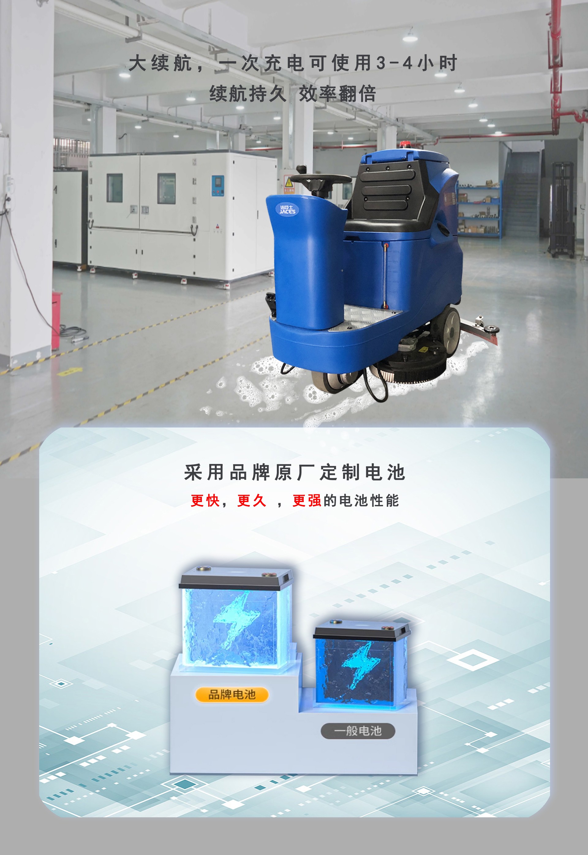 深圳潔臣士,車間駕駛式洗地機